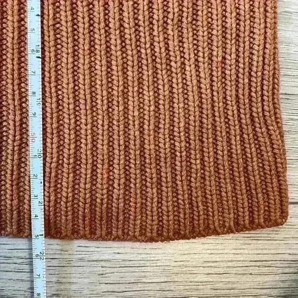 Don’t Ask Why Orange Turtleneck Knit Sweater Size OSFM - Picture 8 of 8